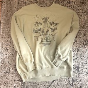 Green Soft crewneck with print From American Eagle